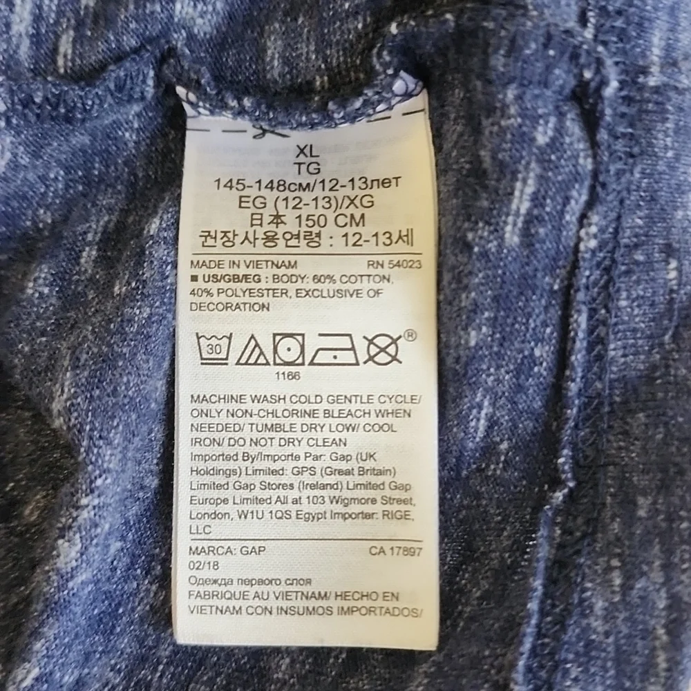 Gap Kids TShirt Navy Size XL